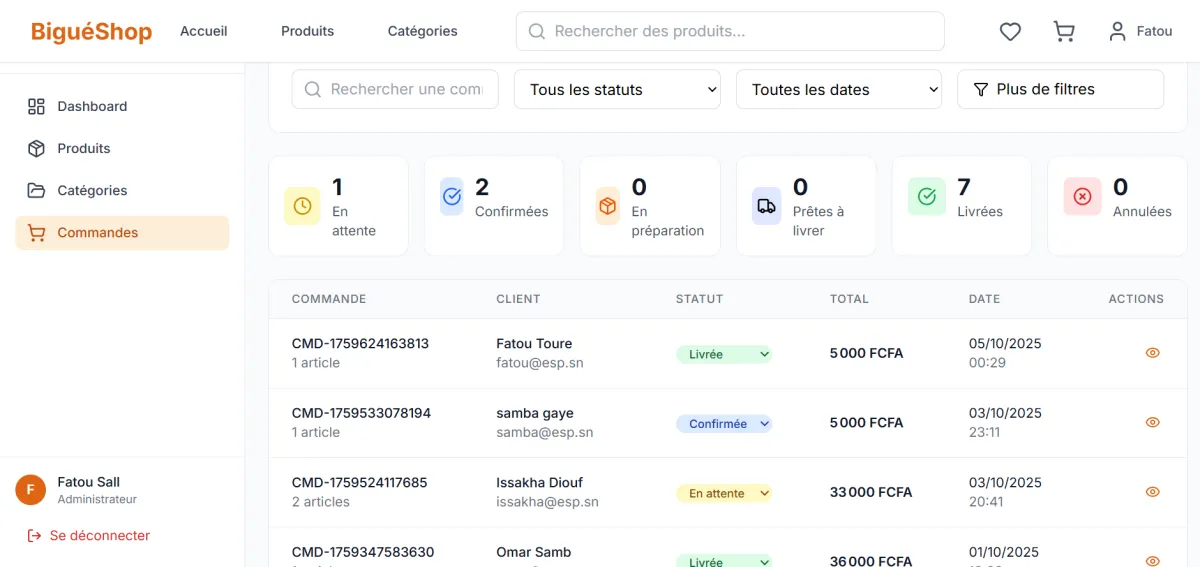  Création d'un site e commerce